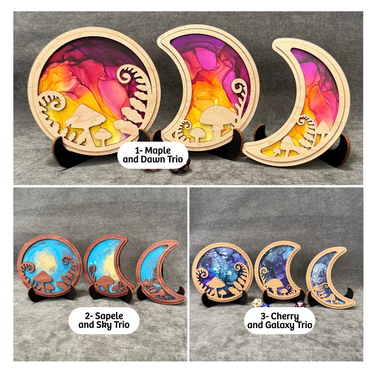 Layered Forest Moons Art Collection