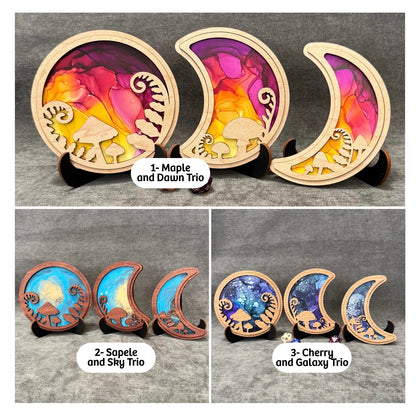 Layered Forest Moons Art Collection