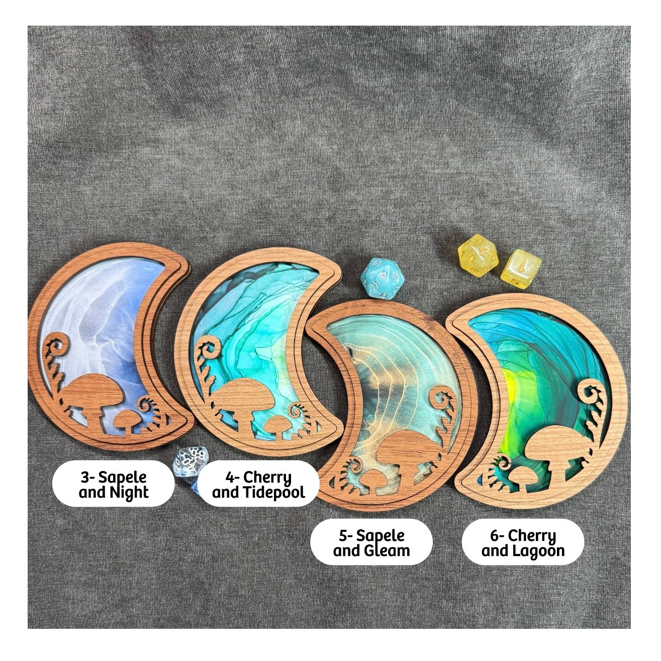 Layered Forest Moons Art Collection