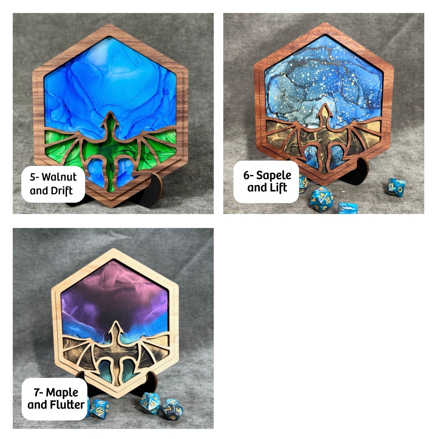 Layered Dragon Art Collection