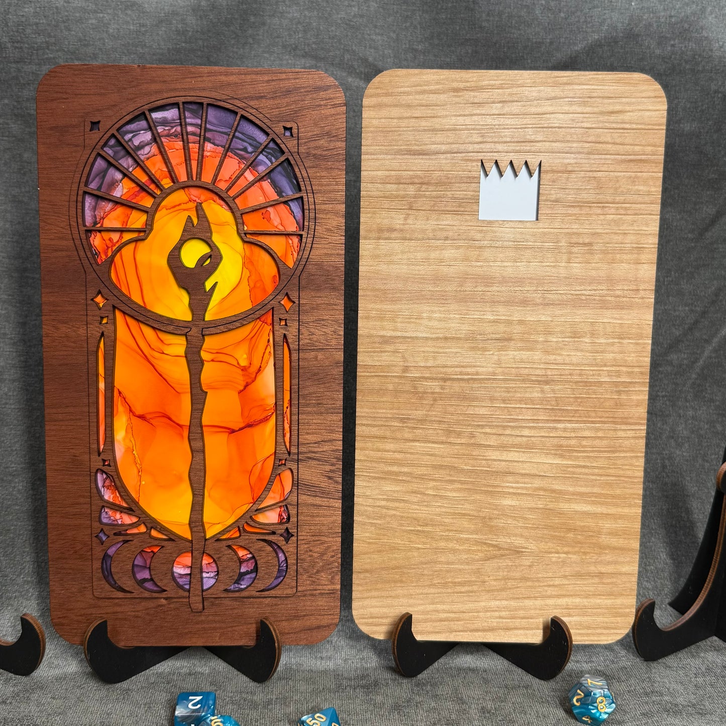Layered Celestial Staff Art Collection
