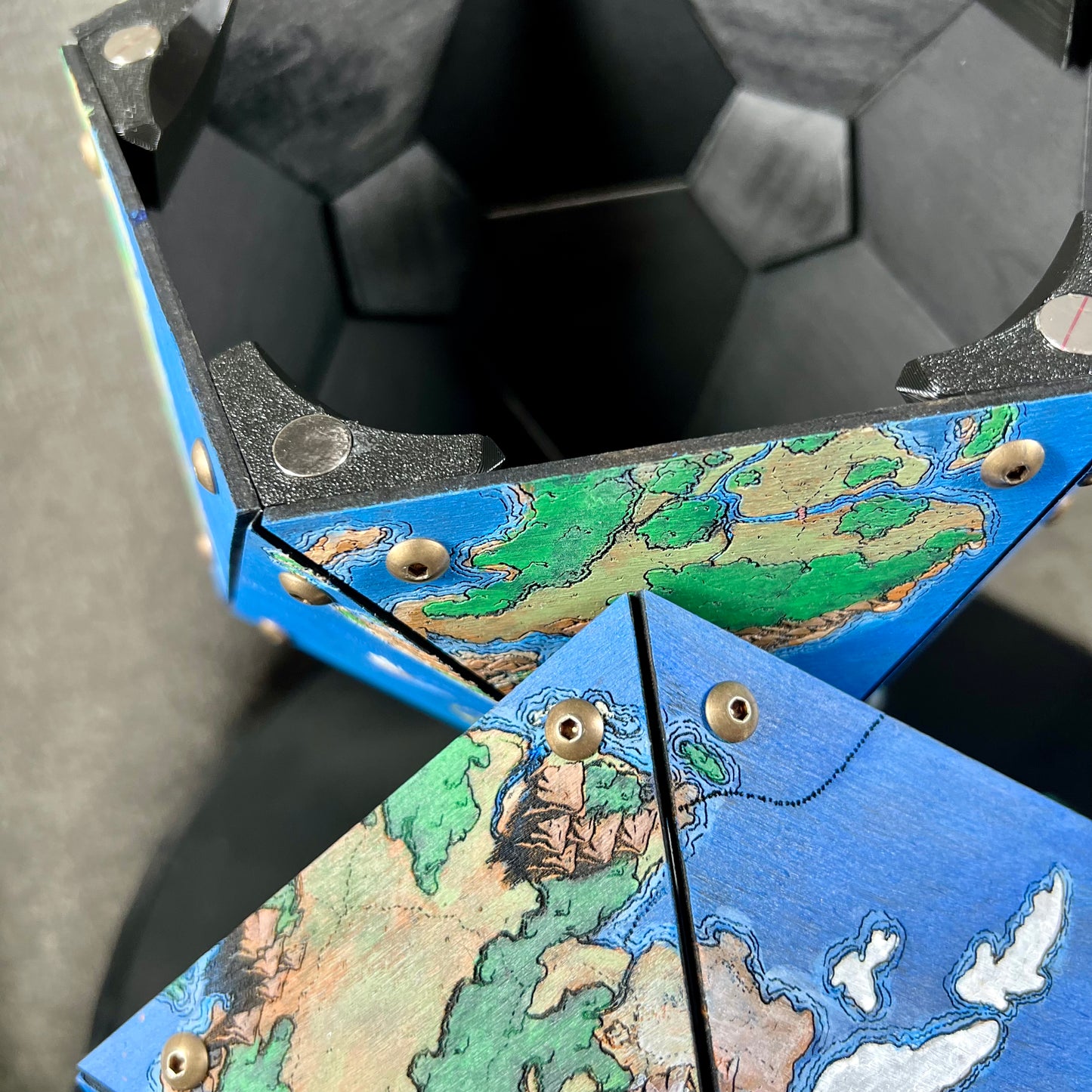 Painted Cartographer’s Giant D20 Storage Box