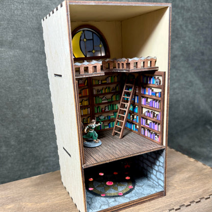 The Tower Book Nook - Rainbow Tower- custom painted
