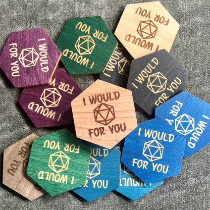 TTRPG Wooden Magnets