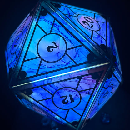 Feywild: A Handpainted D20 Driftglobe Lamp