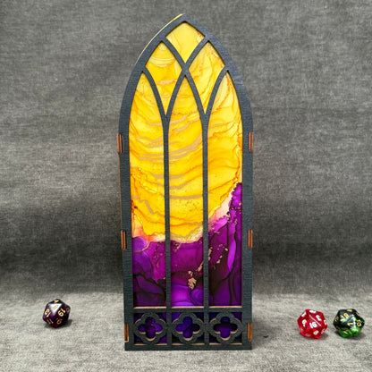 Painted Bookshelf Window Inserts