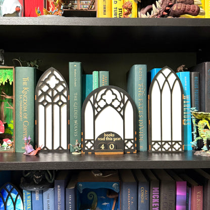 Bookshelf Window Reading Tracker