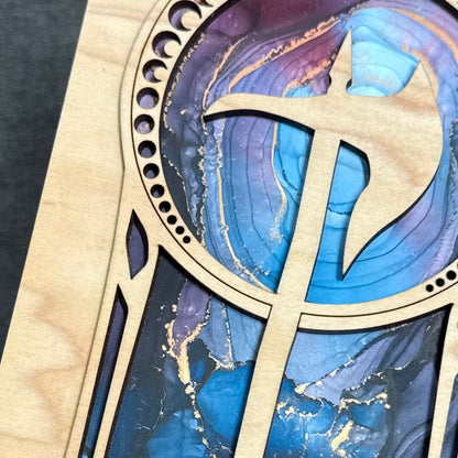 Layered Mountain Axe Art Collection