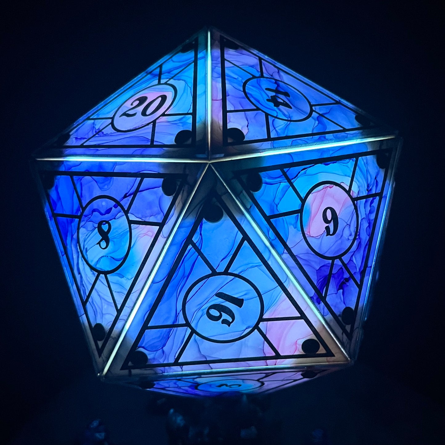 Feywild: A Handpainted D20 Driftglobe Lamp