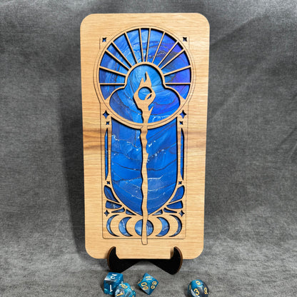Layered Celestial Staff Art Collection