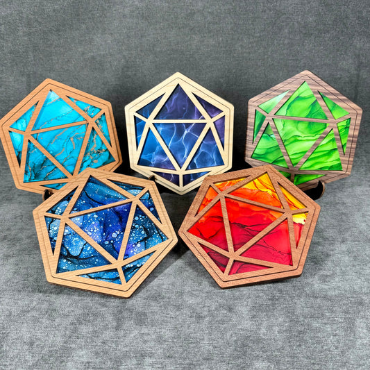 Layered D20 Art Collection
