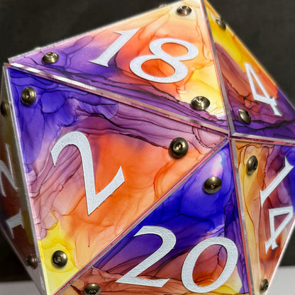 Dawn: A Handpainted D20 Driftglobe Lamp