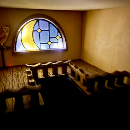 The Tower Book Nook - Rainbow Tower- custom painted