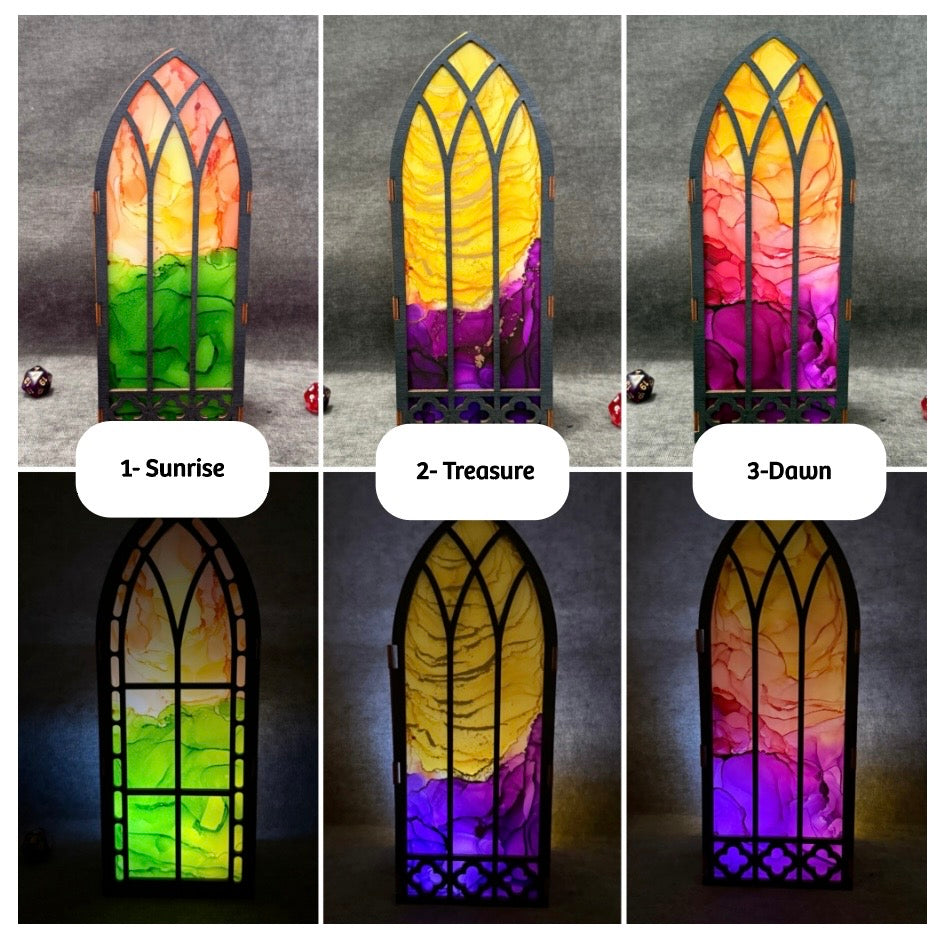 Painted Bookshelf Window Inserts