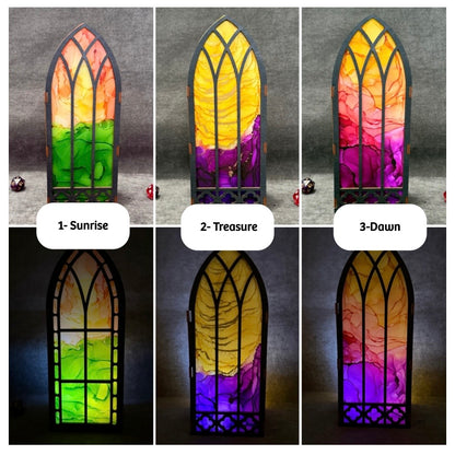 Painted Bookshelf Window Inserts