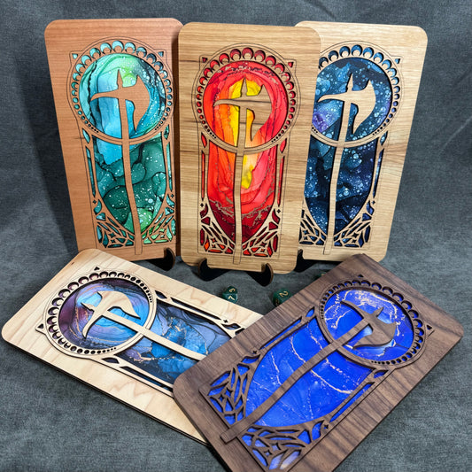 Layered Mountain Axe Art Collection