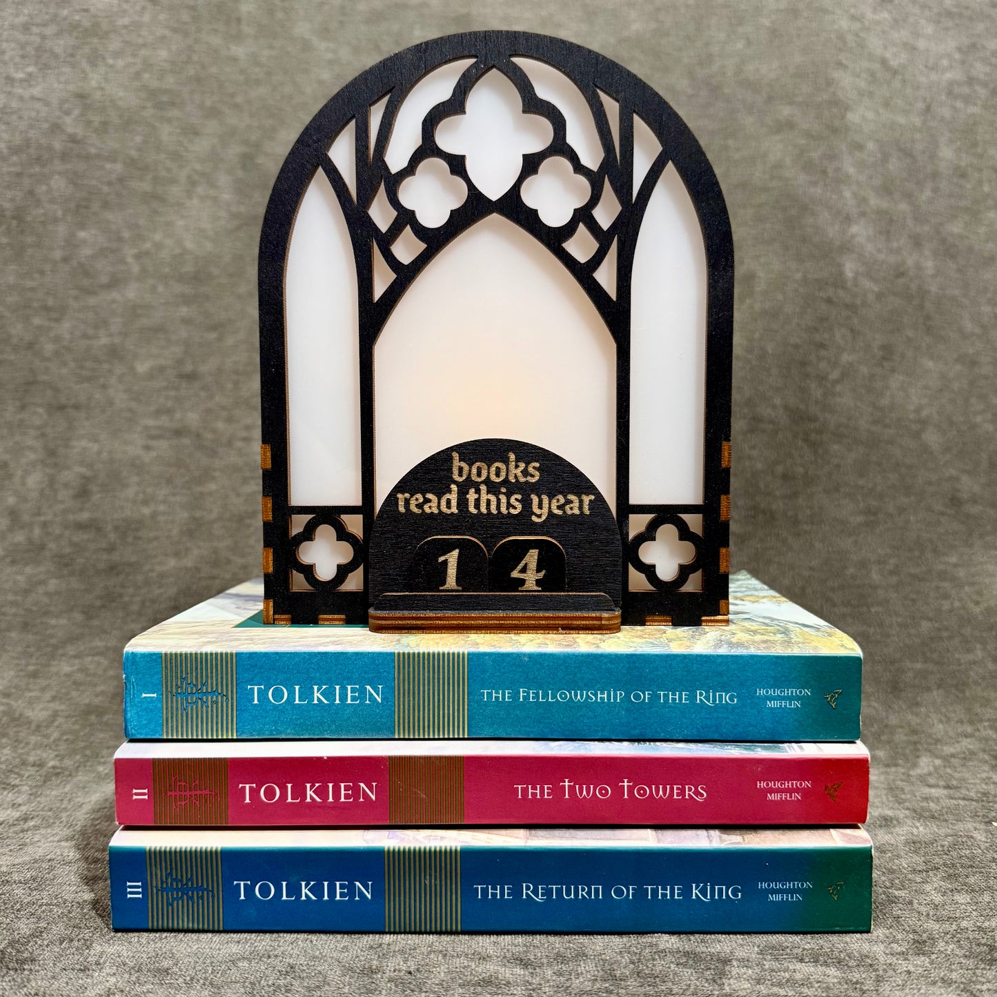 Bookshelf Window Reading Tracker