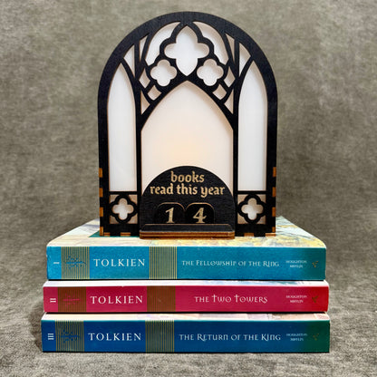 Bookshelf Window Reading Tracker