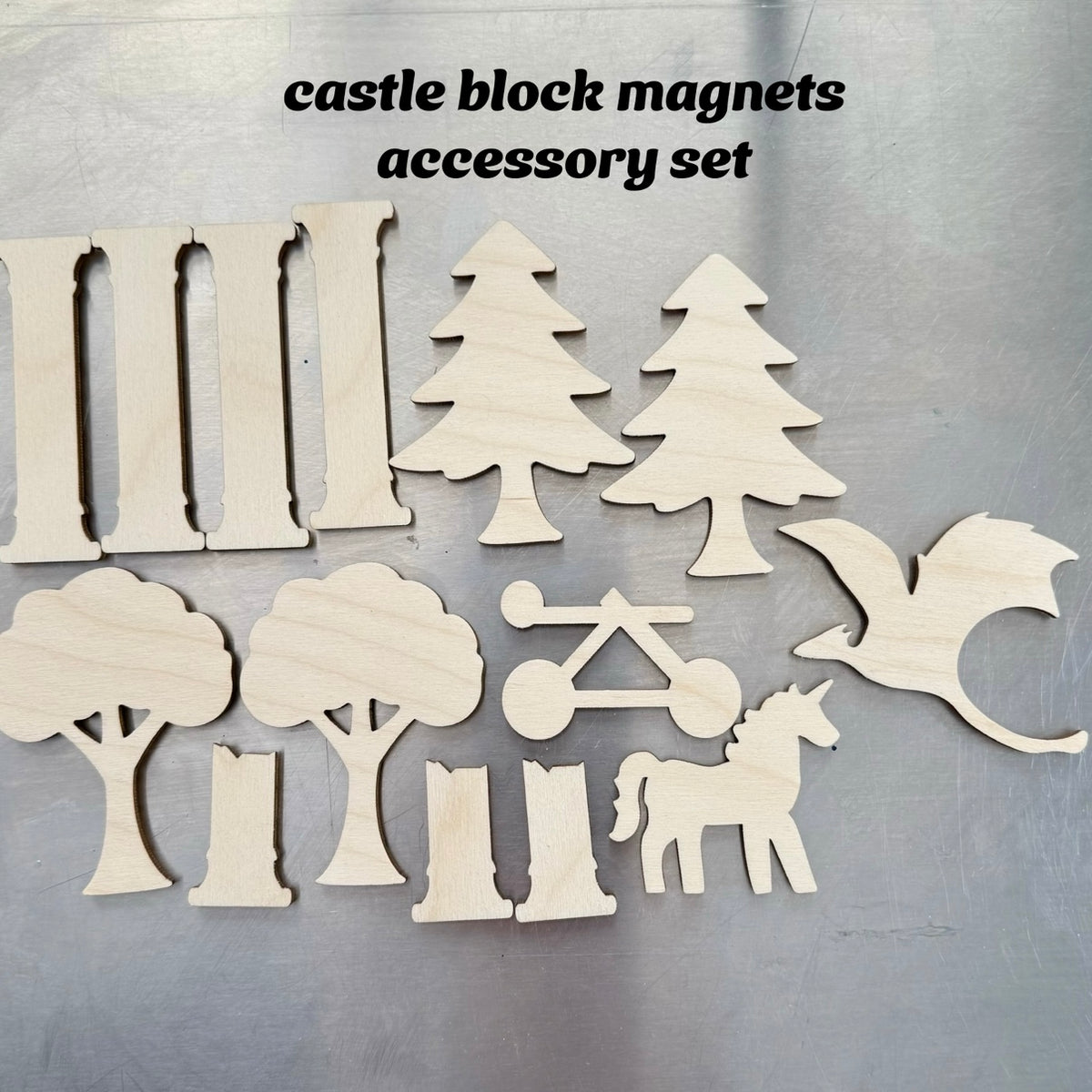 Whimsy Works Castle Castle Block Magnets – Works of Whimsy Studios