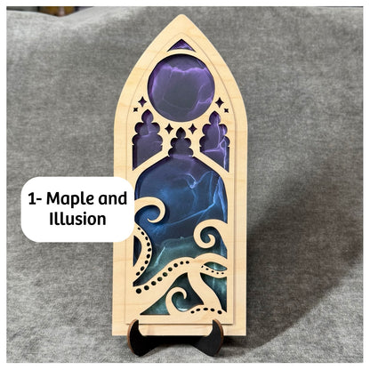 Layered Eldritch Cathedral Art Collection