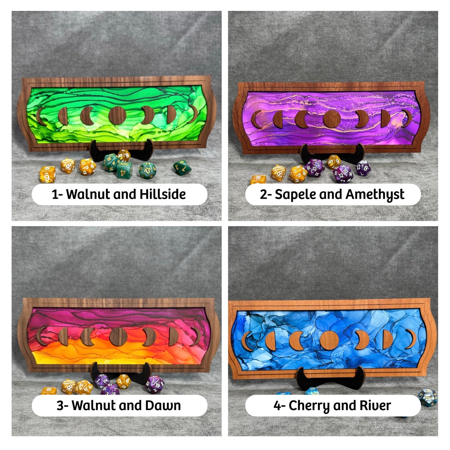 Layered Moon Phases Art Collection