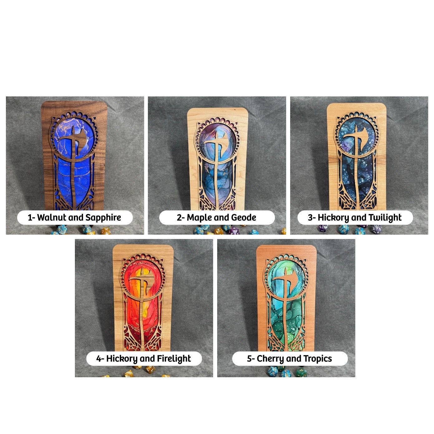 Layered Mountain Axe Art Collection