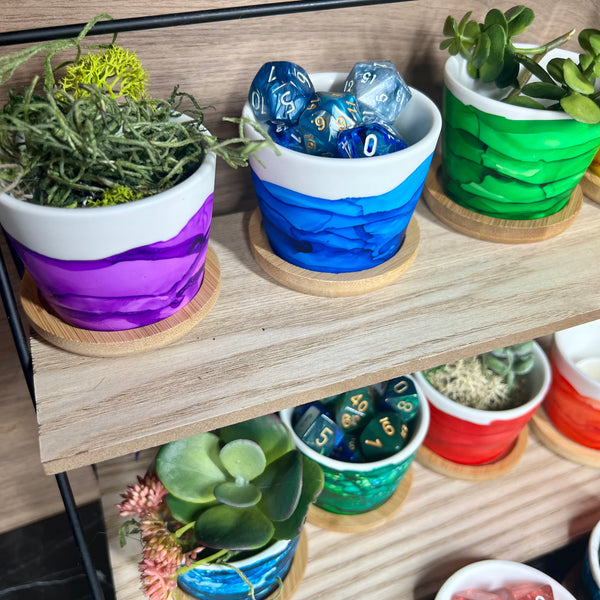 Mini Painted Ceramic Pots