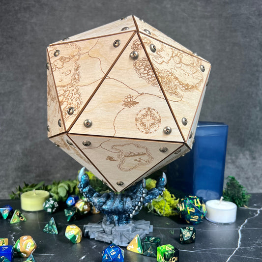 The Cartographer’s Giant D20 Storage Box