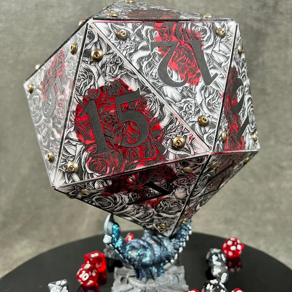Painting the Roses: A Handpainted D20 Driftglobe Lamp