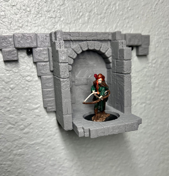 Wallhalla Dungeon: Miniature Display Shelves